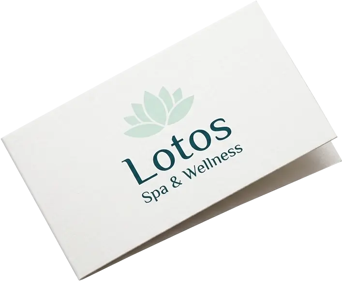 Skládaný formát vizitky 170x55 mm